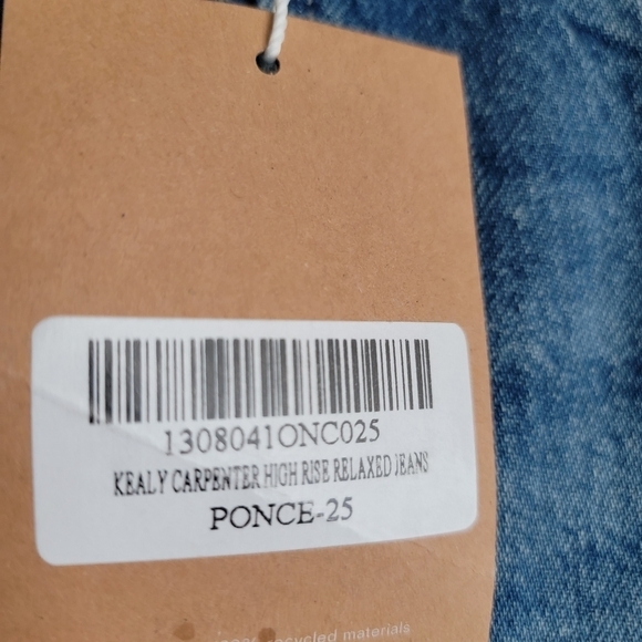 Reformation Kealy Carpenter High Rise Relaxed Jeans in Ponce size 25 NWT - Picture 10 of 14